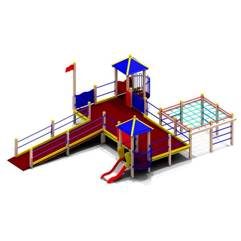 Игровой комплекс для детей с ограниченными возможностями №1, 9200х6200 мм