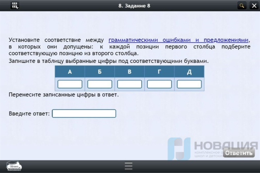 Электронные образовательные ресурсы по предмету Русский язык