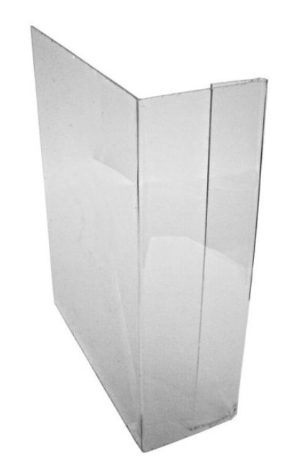 Разделитель полочный Г-образный прозрачный, 6х20х18 см (комплект из 10 шт)