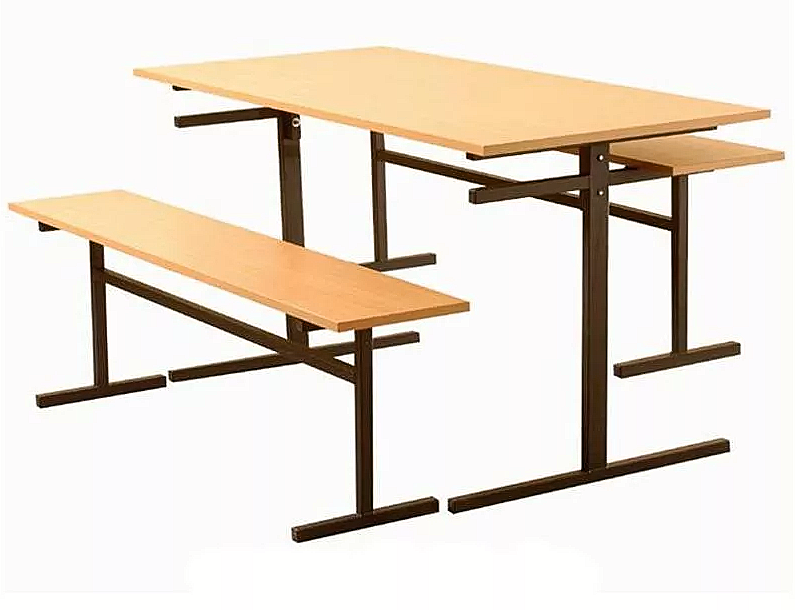 Комплект мебели для столовой со скамейками (6 мест)